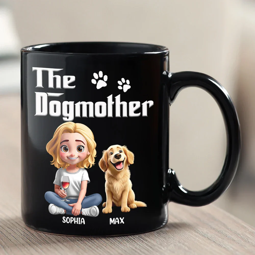 The Dogfather 3D Pet Lover - Personalized Mug - Image 2