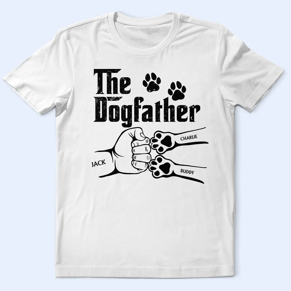 The Dogfather Hand Punch - Personalized T Shirt - Image 2