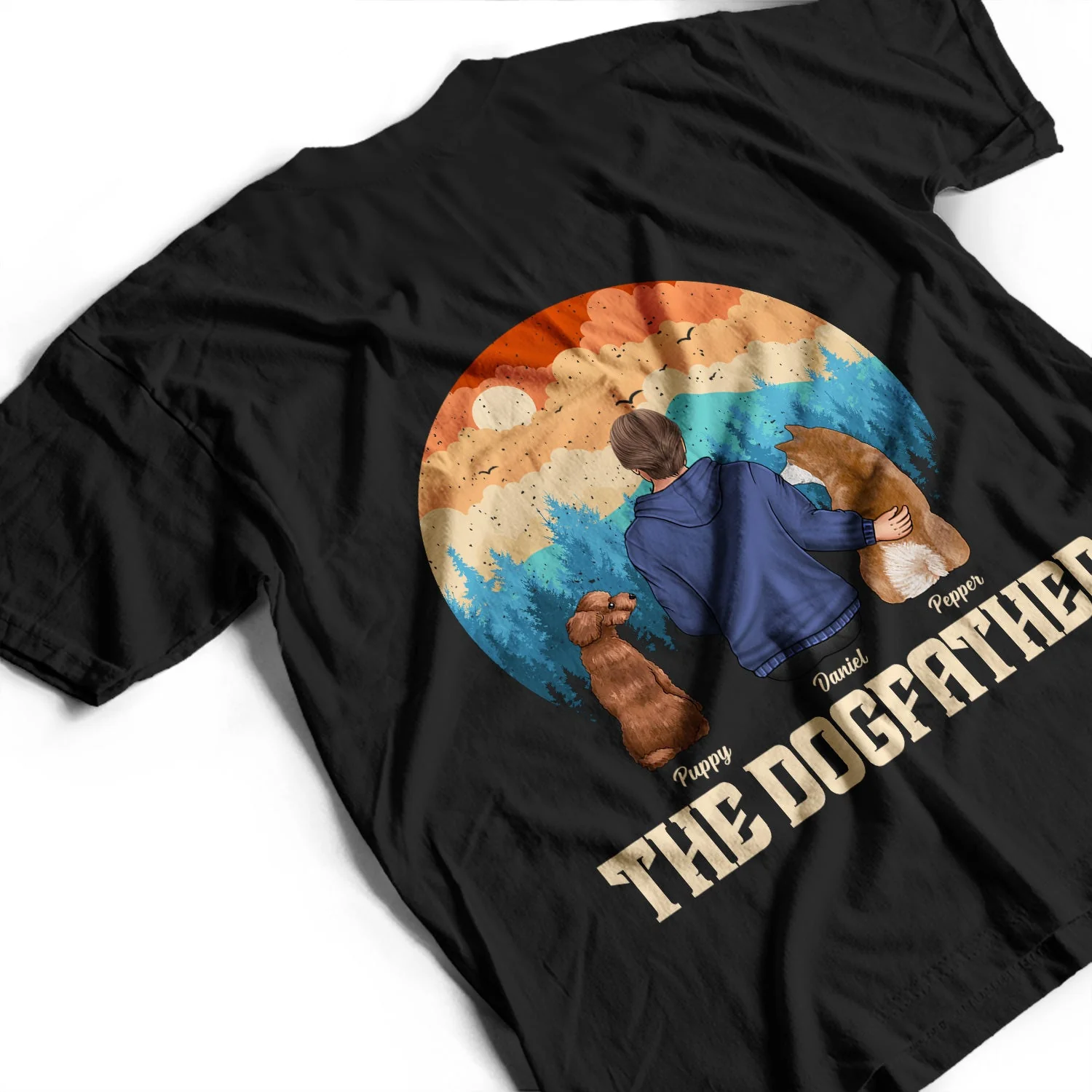 The Dogfather - Personalized T Shirt - Image 3