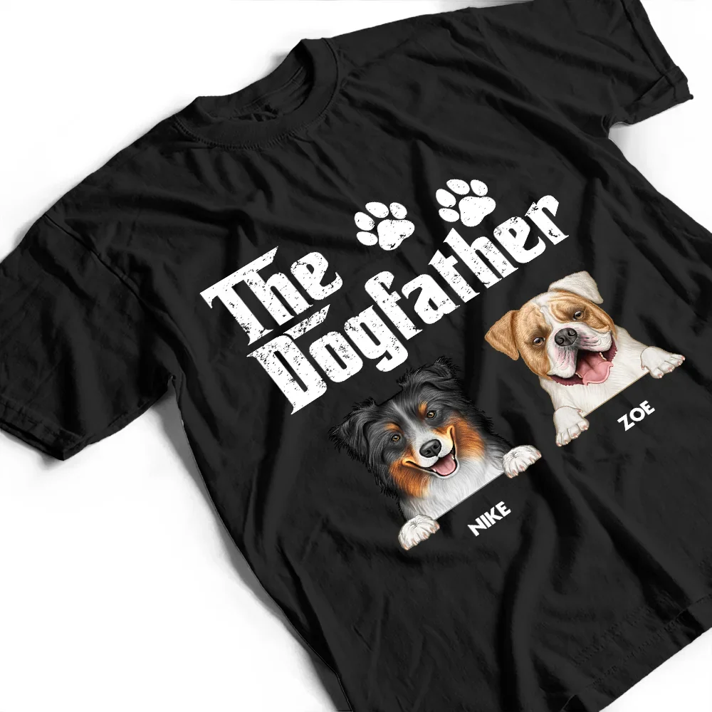 The Dogfather Semi Real - Personalized T Shirt - Image 3