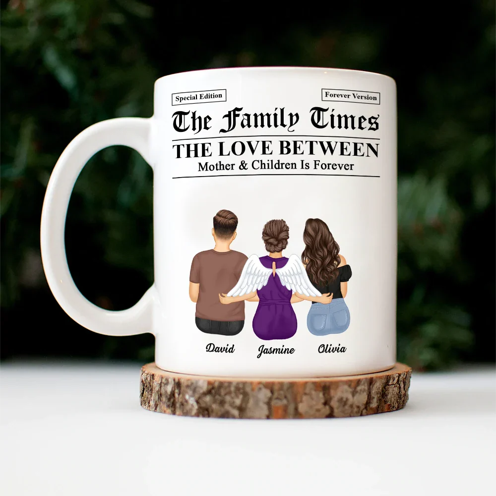 The Family Times Mother And Daughters Sons Newspaper Theme - Personalized Mug - Image 4