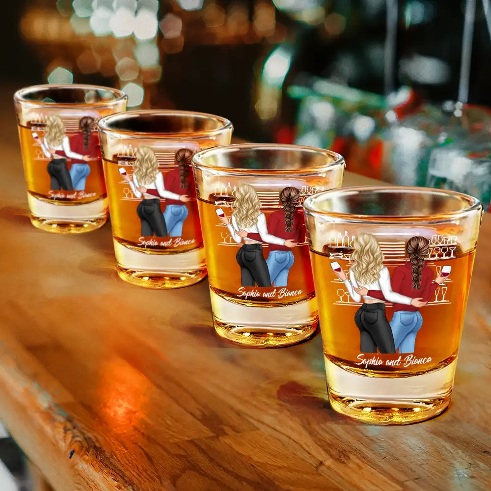 The Glue Holding Together - Personalized Shot Glass - Image 4