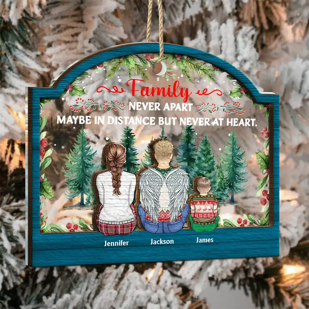 The Greatest Gift Our Parents Gave Us Sibling - Personalized 2-Layered Mix Ornament - Image 3