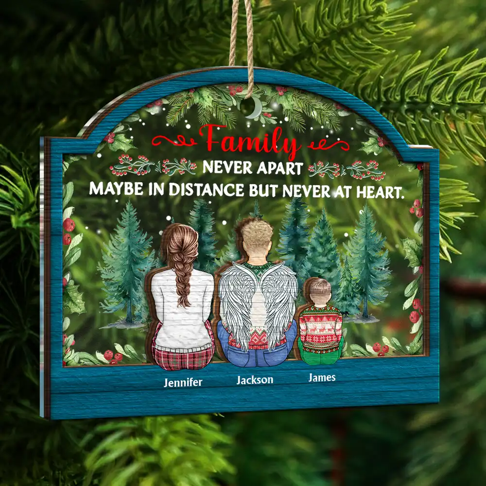 The Greatest Gift Our Parents Gave Us Sibling - Personalized 2-Layered Mix Ornament - Image 5