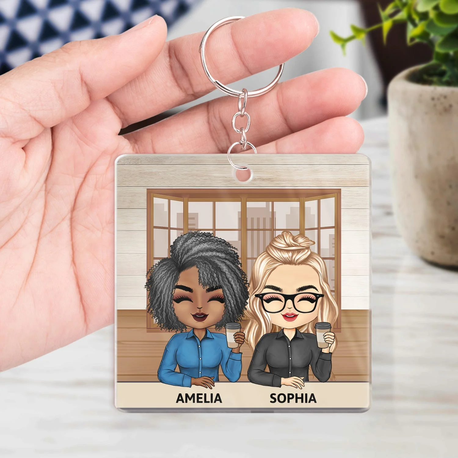 The Greatest Gift Our Parents Gave Us Was Each Other Family Sibling - Gift For Sisters And Brothers - Personalized Custom Acrylic Keychain - Image 4