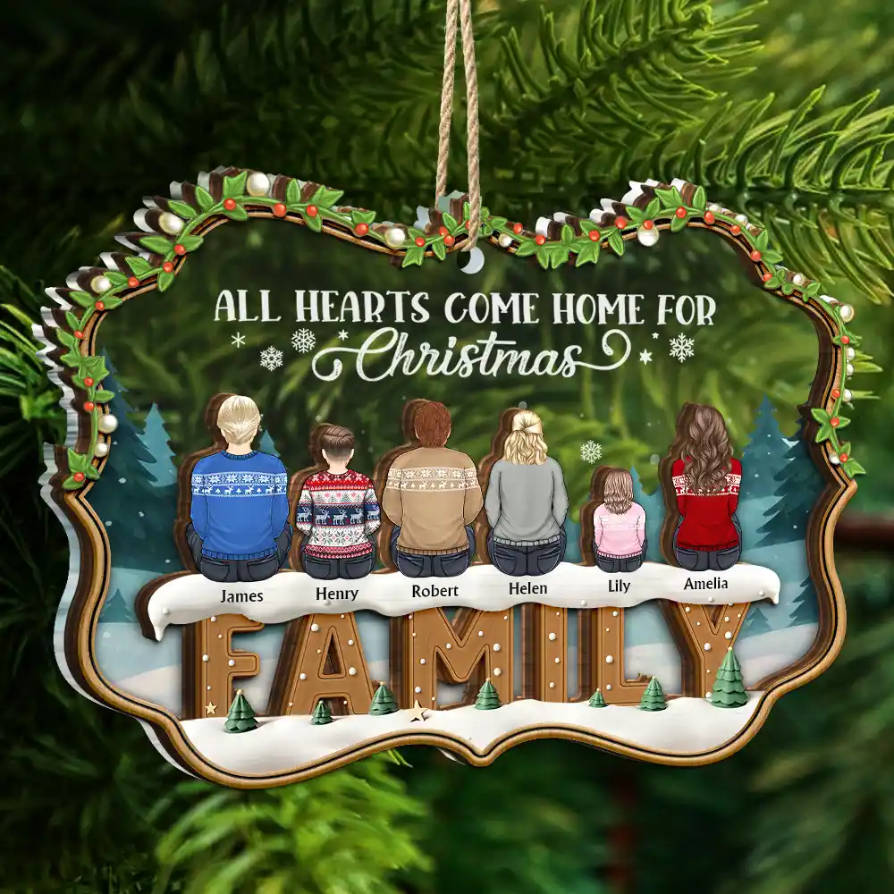 The Greatest Gift Our Parents Gave Us Was Each Other - Personalized 2-Layered Mix Ornament - Image 5