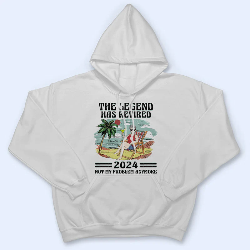 The Legend Has Retired Vintage - Retirement Gift For Beach Lovers, Dad, Mom, Grandpa, Grandma - Personalized T Shirt - Image 5