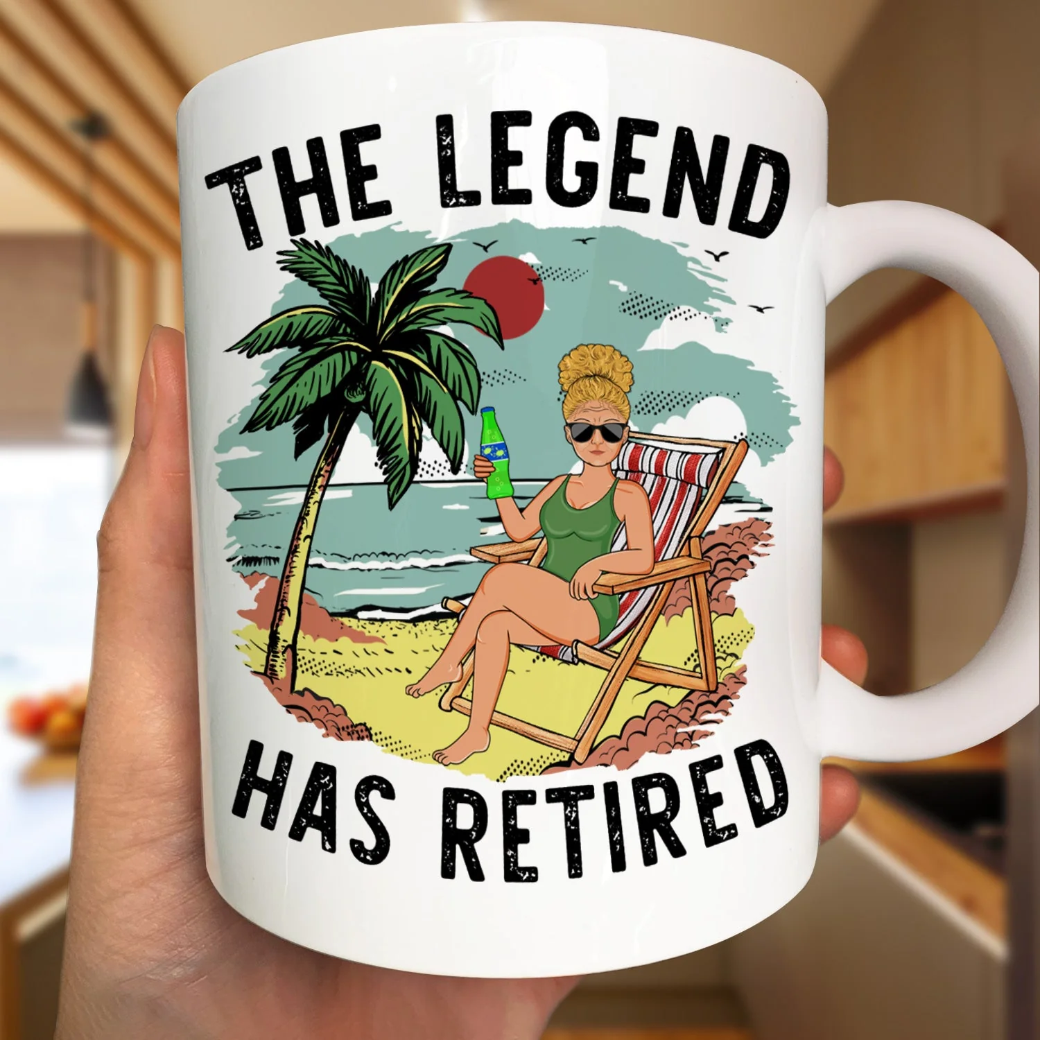 The Legend Has Retired Weekly Schedule - Personalized Mug - Image 3