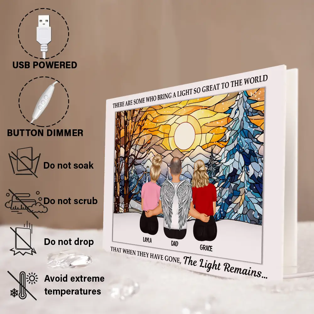 The Light Remains - Personalized Custom Shaped Light Box - Image 6