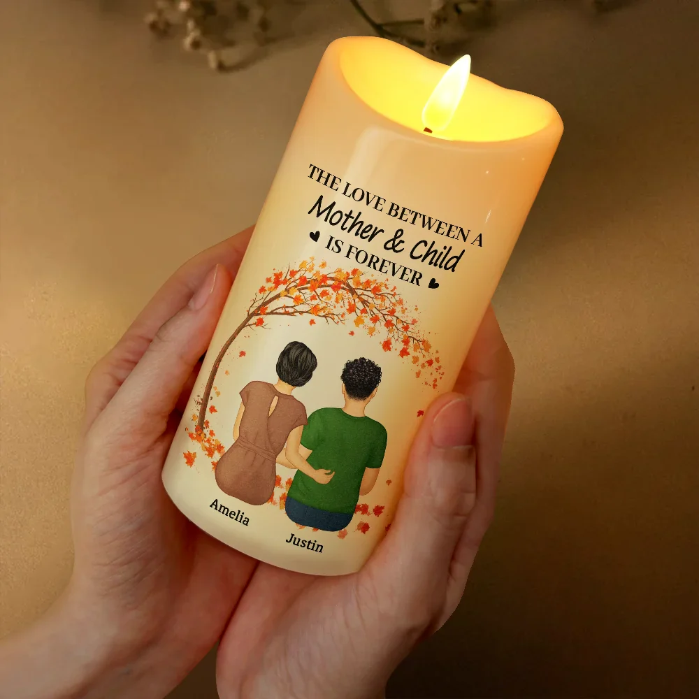 The Love Between A Mother And Her Children - Personalized Flameless LED Candle - Image 3