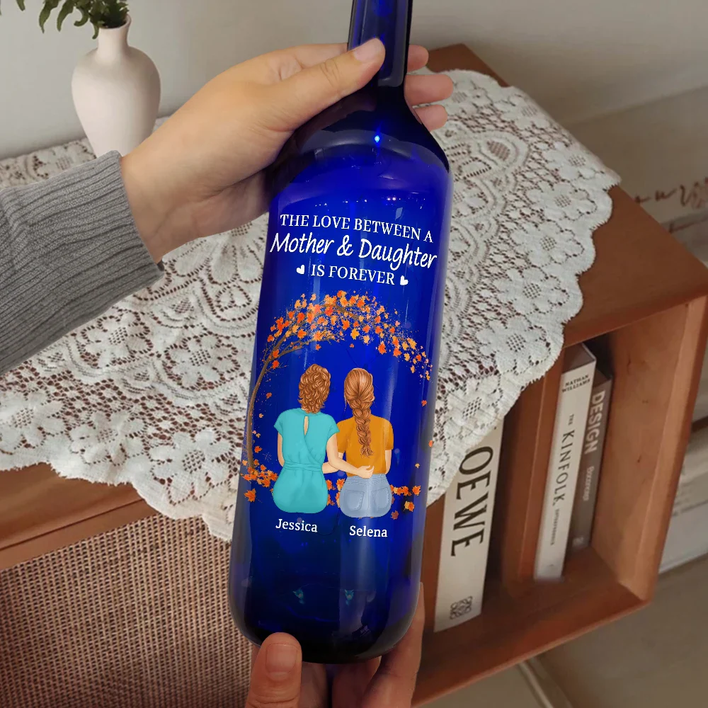 The Love Between A Mother & Her Daughters Sons - Personalized Bottle Light - Image 2