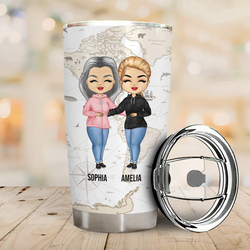 The Love Between Is Forever - Gift For Family - Personalized Custom Tumbler - Image 2