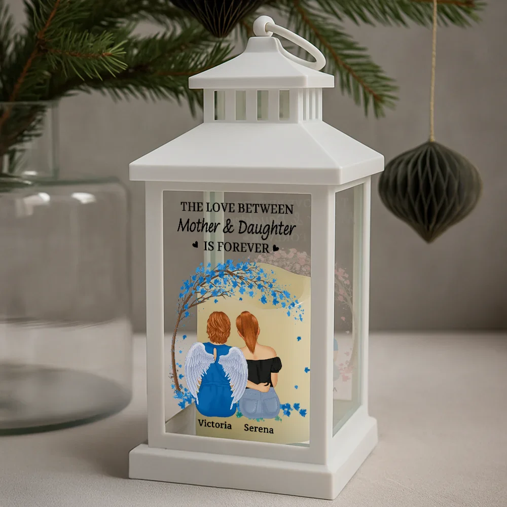 The Love Between Mother & Daughters Is Forever - Personalized LED Candle Lantern - Image 2