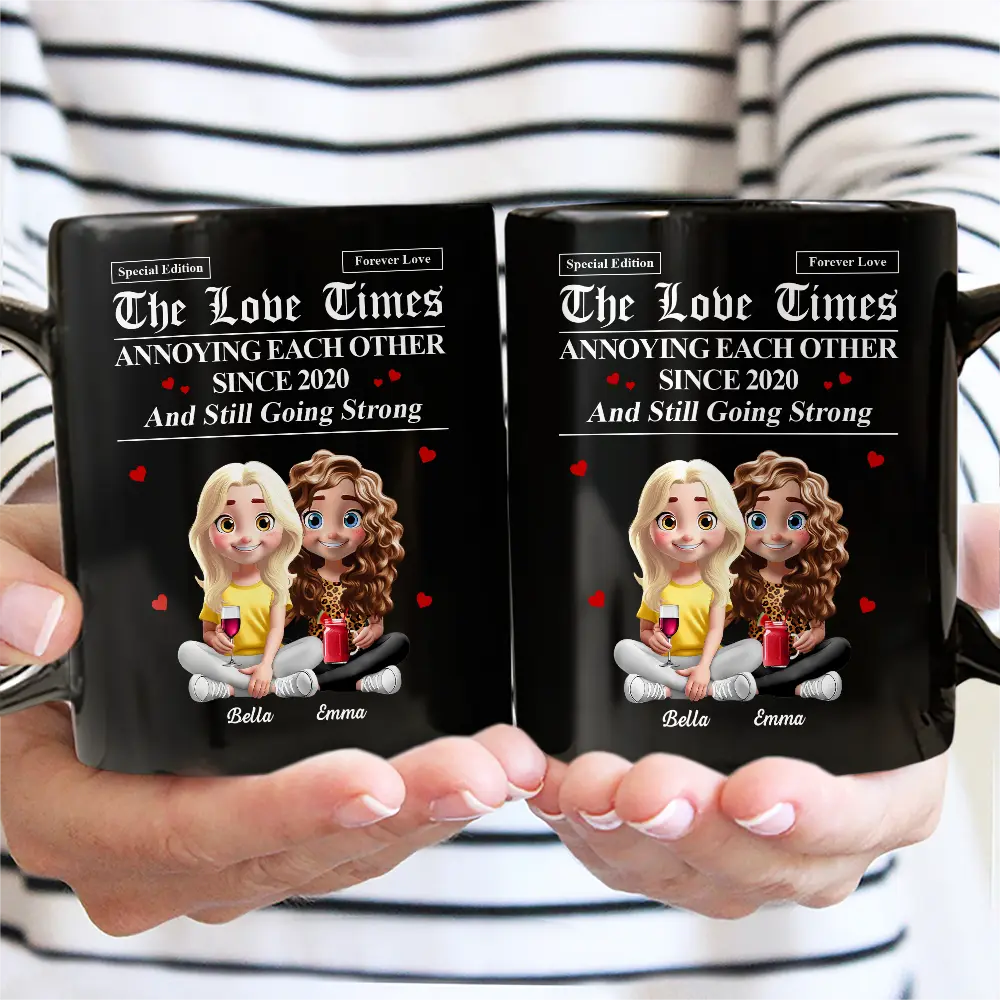 The Love Times Newspaper Theme - Personalized Mug - Image 3