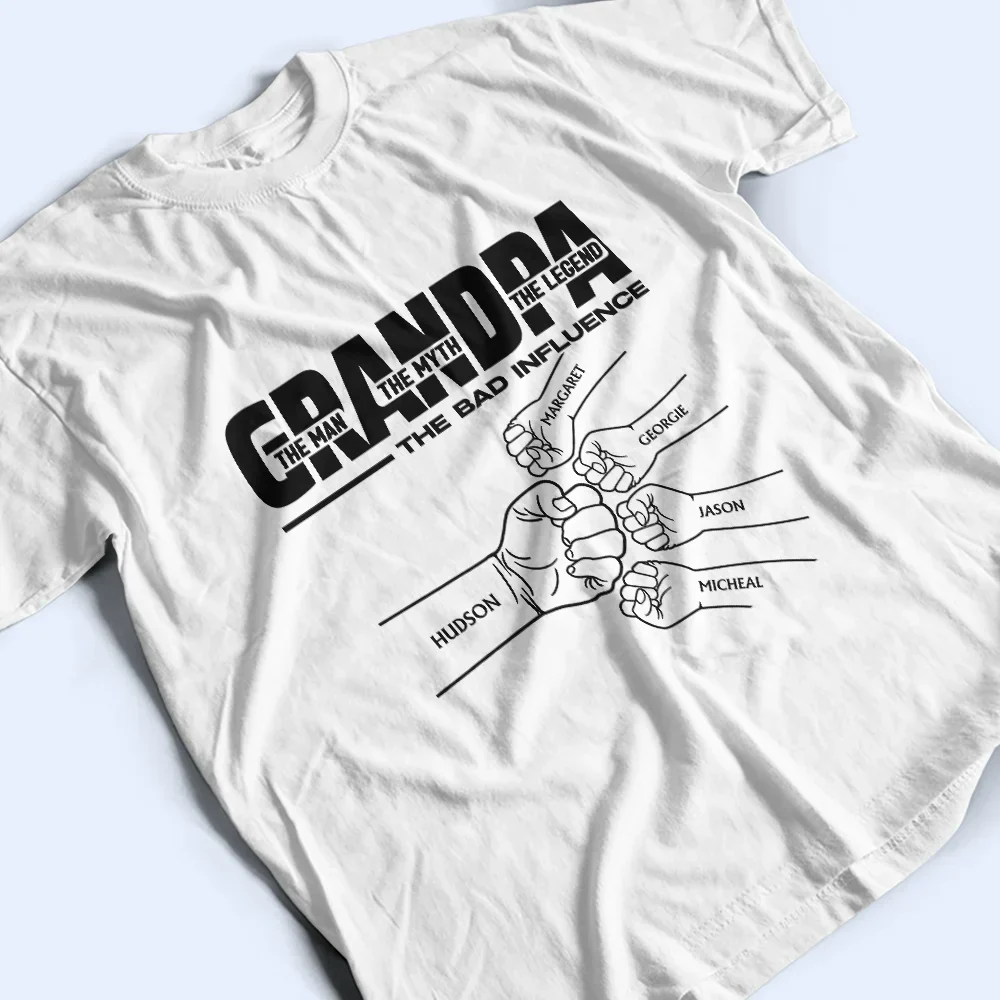 The Man The Myth - Personalized T Shirt - Image 3