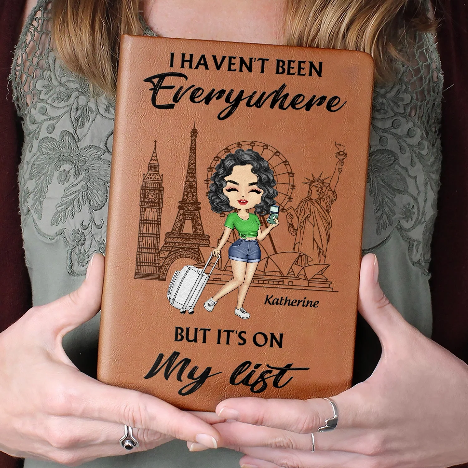The Memories We've Made - Gift For Traveling Lovers - Personalized Leather Journal - Image 4
