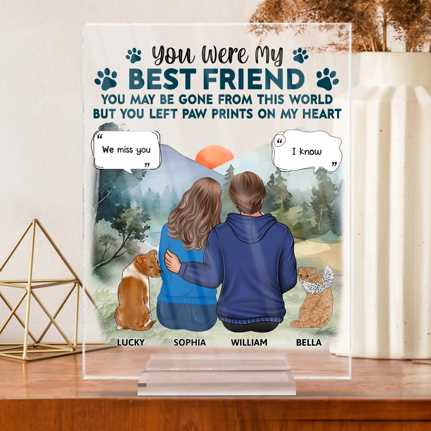 The Moment Your Heart Stopped - Memorial Gift For Pet Lovers, Dog Mom, Dog Dad, Cat Mom, Cat Dad - Personalized Vertical Rectangle Acrylic Plaque - Image 3