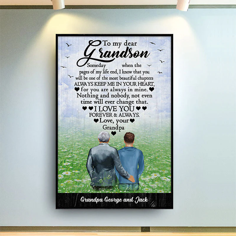 The Most Beautiful Chapters Grandparents - Gift For Grandchildren - Personalized Custom Poster - Image 2