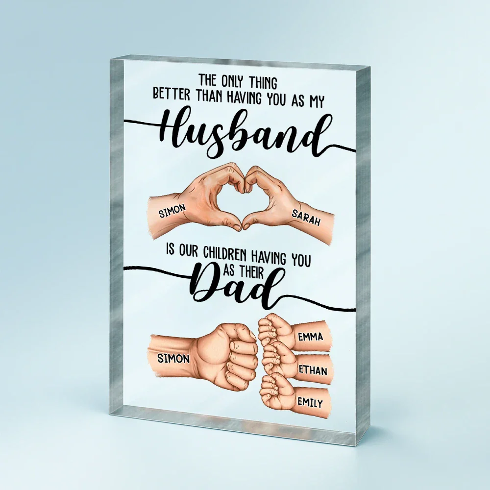 The Only Thing Better Than Having You As My Husband - Personalized Rectangle Shaped Acrylic Plaque - Image 2