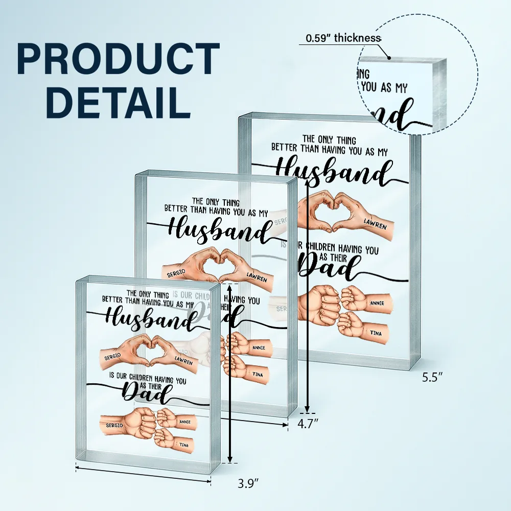 The Only Thing Better Than Having You As My Husband - Personalized Rectangle Shaped Acrylic Plaque - Image 4