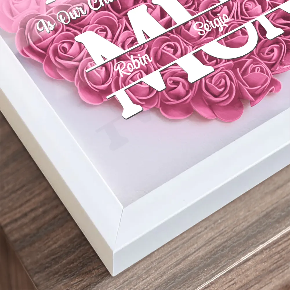 The Only Thing Better Than Having You As My Wife - Personalized Flower Shadow Box - Image 4