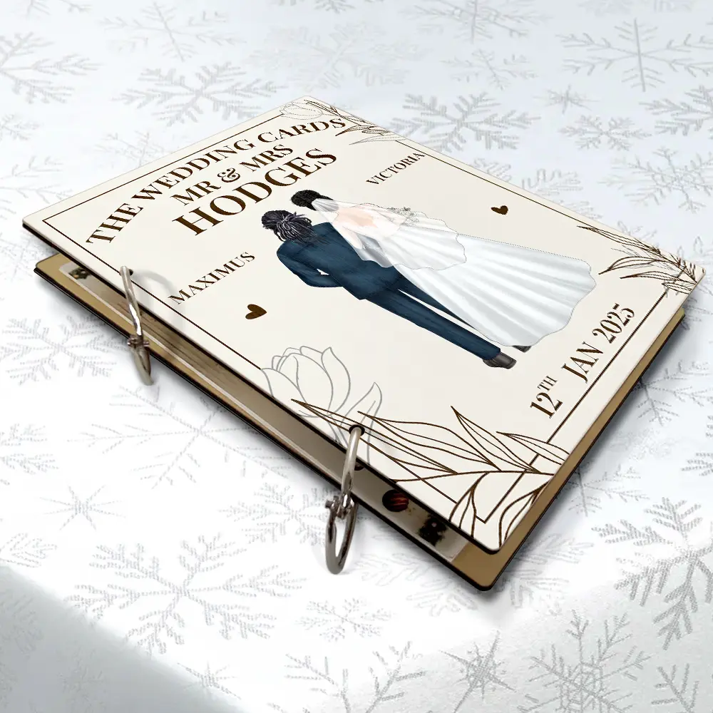 The Wedding Cards Of Mr & Mrs - Personalized Card Keeper, Card Holder - Image 5