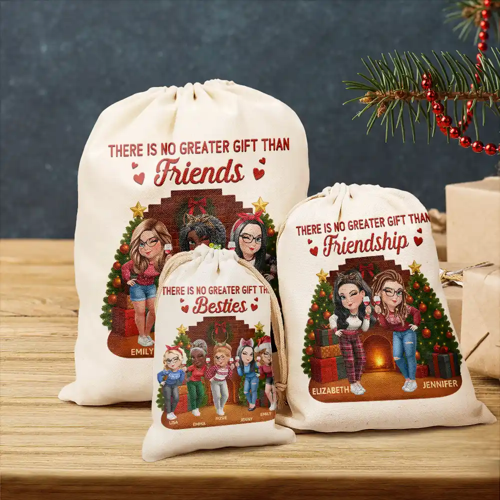 There Is No Greater Gift Than Friendship 3D Effect - Personalized Favor Bag - Image 3