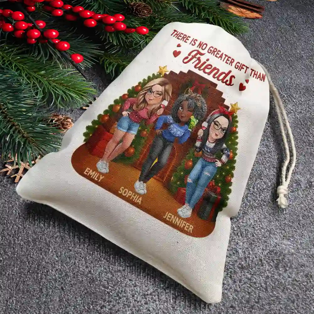 There Is No Greater Gift Than Friendship 3D Effect - Personalized Favor Bag - Image 4