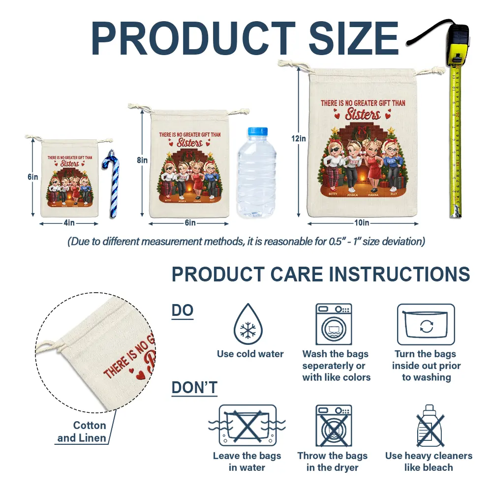 There Is No Greater Gift Than Friendship 3D Effect - Personalized Favor Bag - Image 6