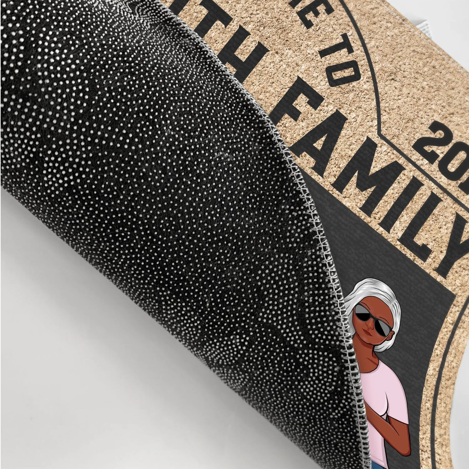There's Like A Lot Of Kids In Here Couple Parents And Children - Family Gift - Personalized Custom Doormat - Image 3