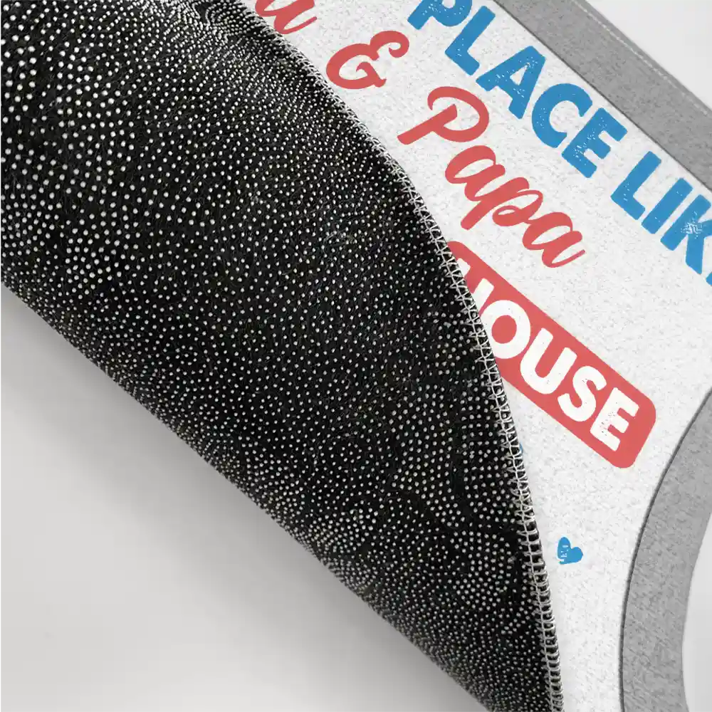 There's No Place Like - Personalized Doormat - Image 3