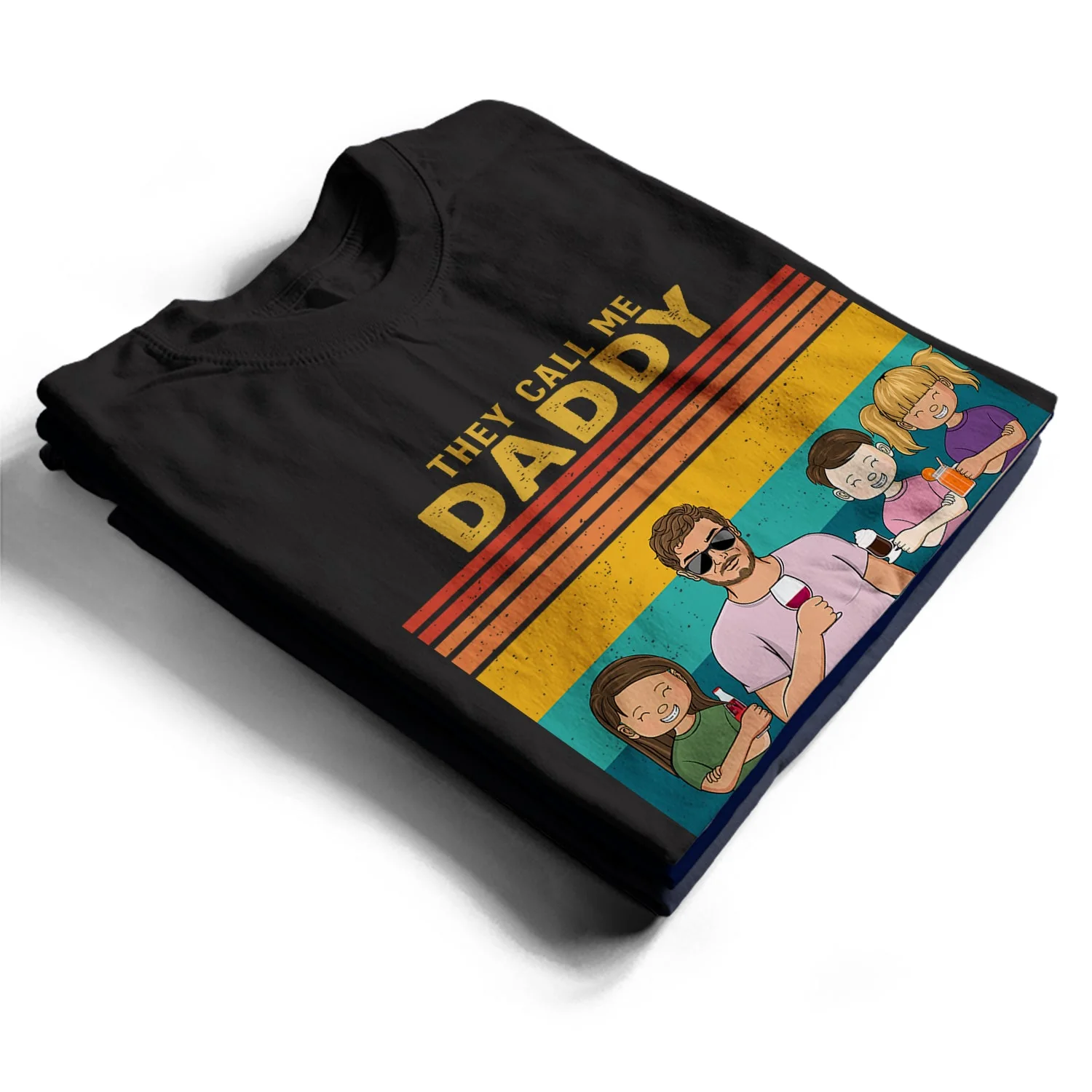 They Call Me Grandpa Because Partner In Crime - Gift For Dad, Father - Personalized Custom T Shirt - Image 2