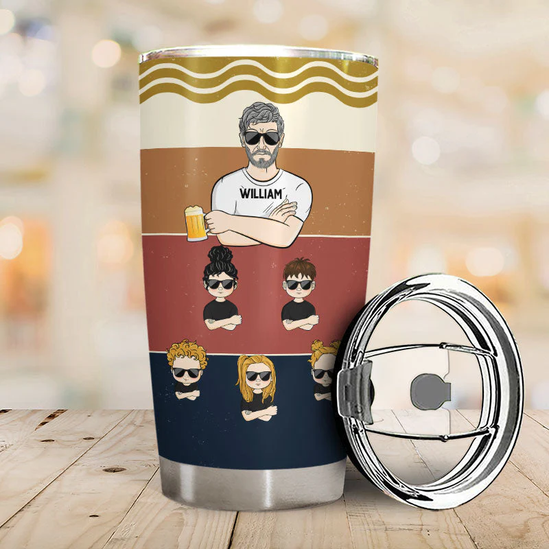 They Call Me Grandpa Dad - Father Gift - Personalized Custom Tumbler - Image 2