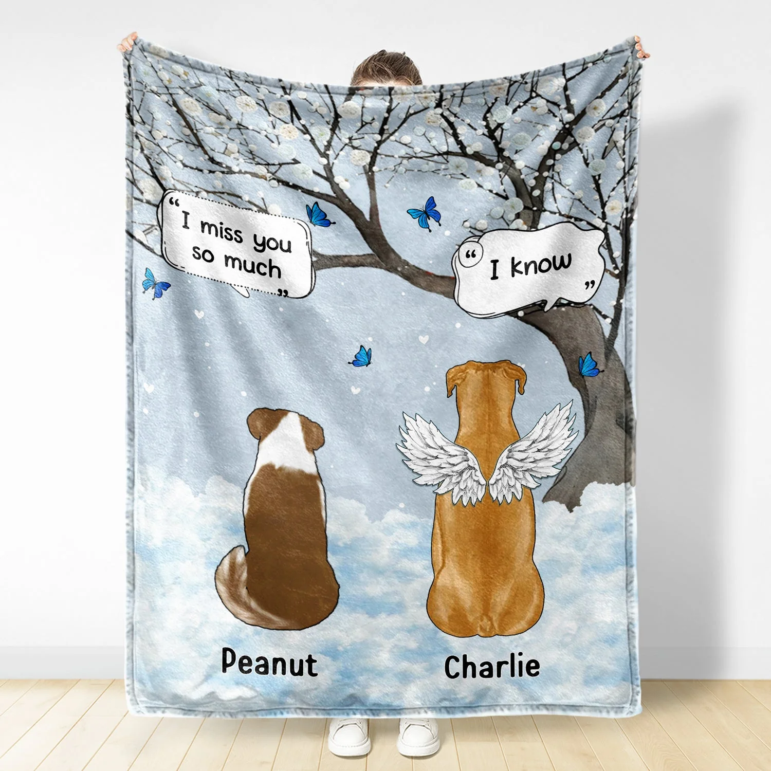 They Still Talk About You Bright - Gift For Pet Lovers - Personalized Fleece Blanket, Sherpa Blanket - Image 3