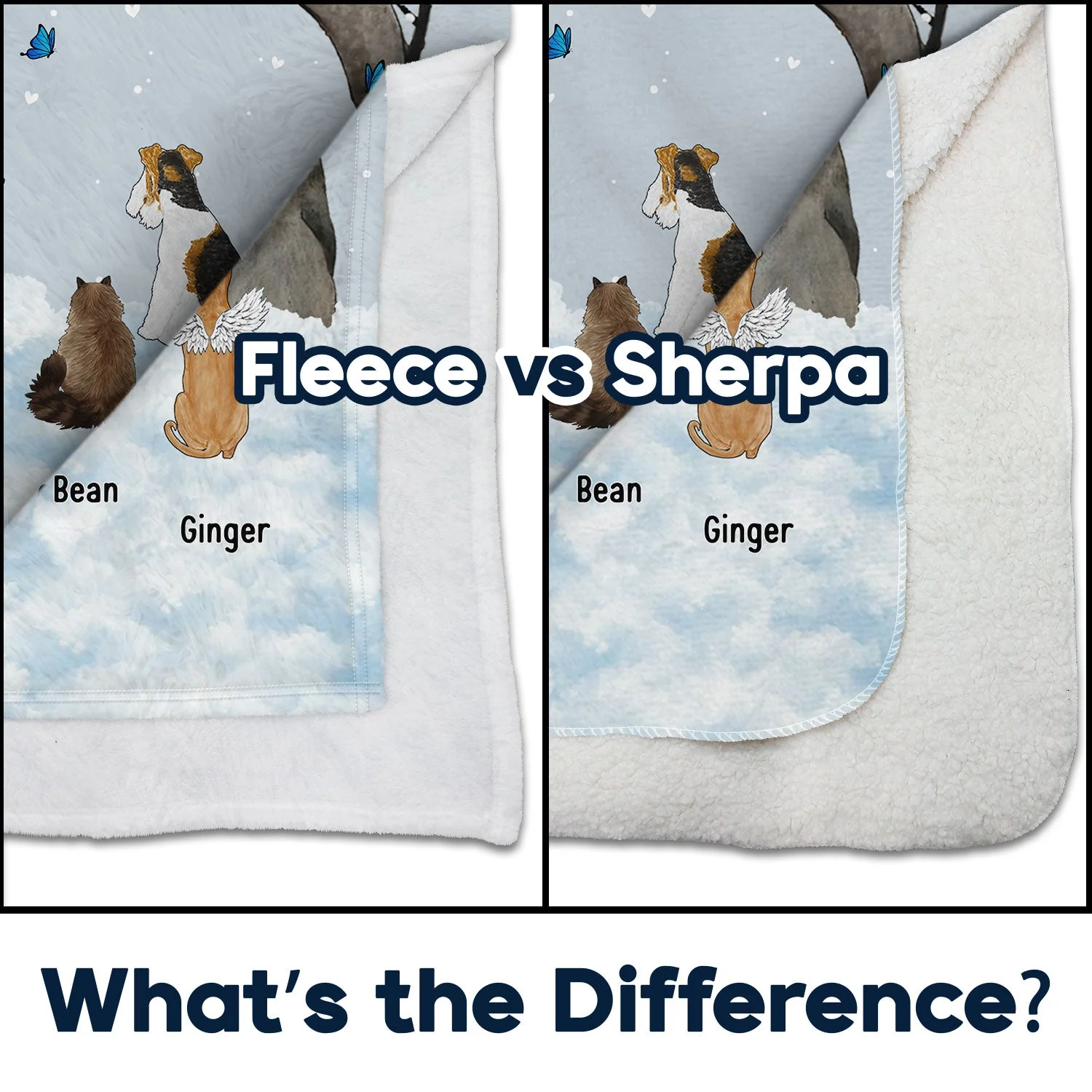 They Still Talk About You Bright - Gift For Pet Lovers - Personalized Fleece Blanket, Sherpa Blanket - Image 4