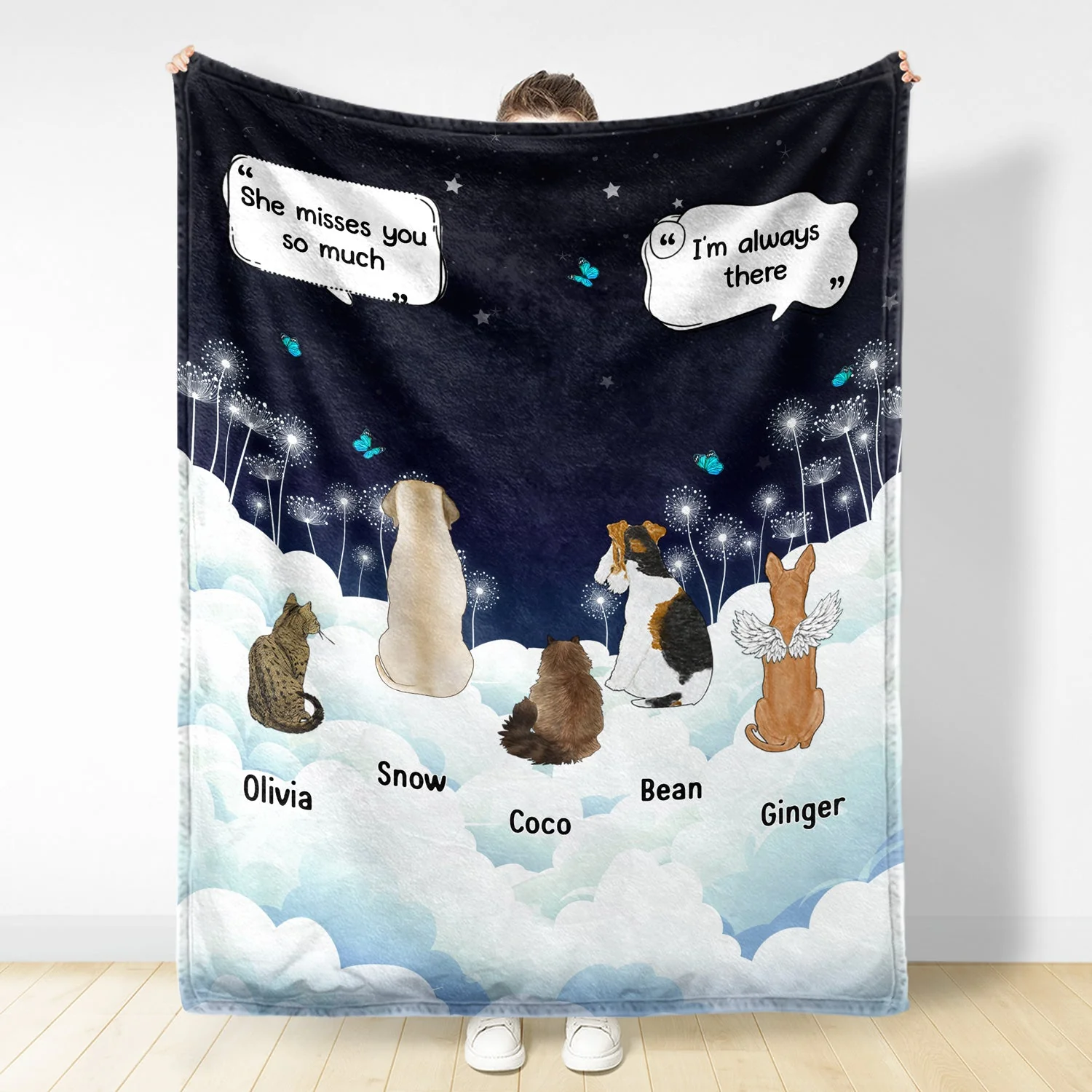 They Still Talk About You Dark - Gift For Pet Lovers - Personalized Fleece Blanket, Sherpa Blanket - Image 3
