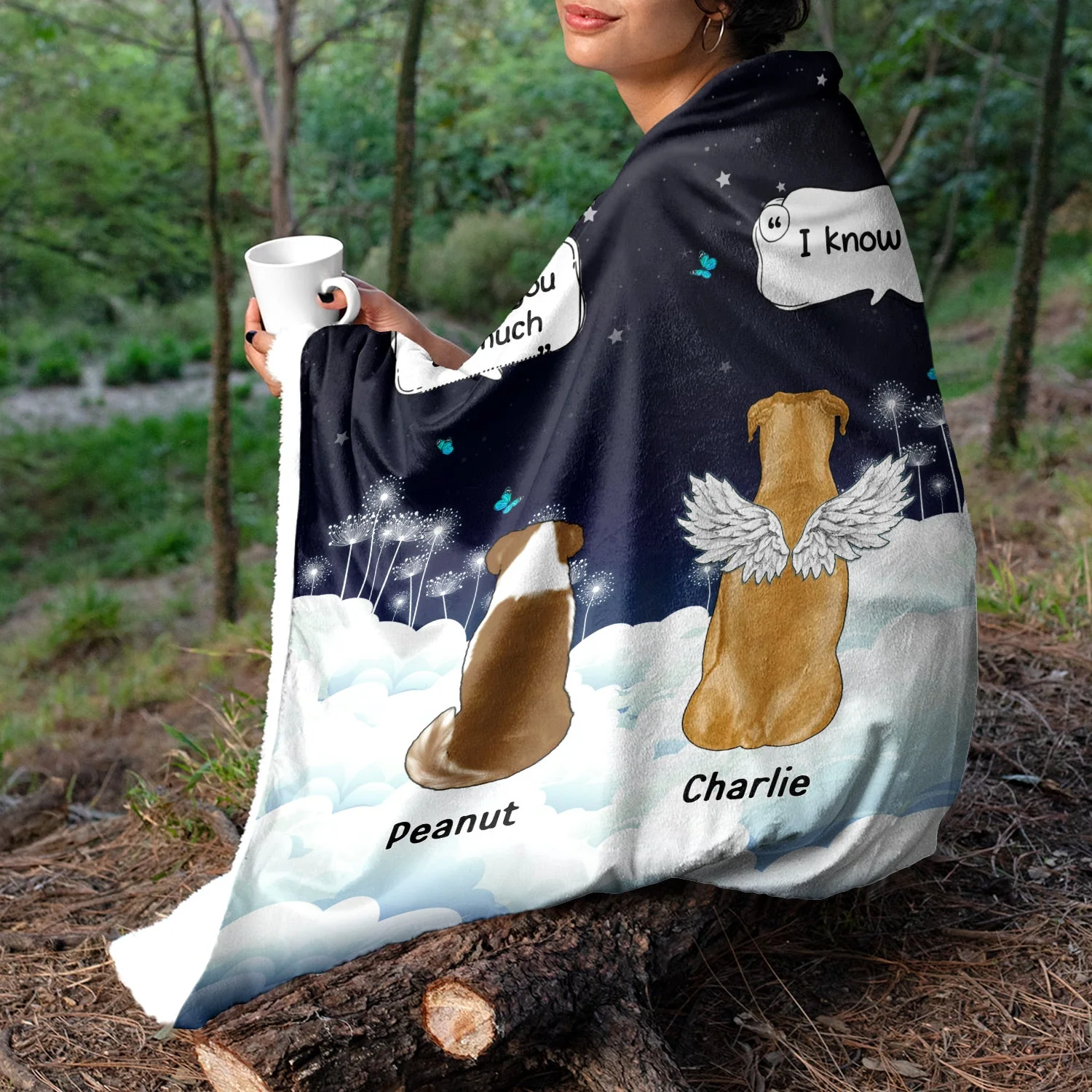 They Still Talk About You Dark - Gift For Pet Lovers - Personalized Fleece Blanket, Sherpa Blanket - Image 5