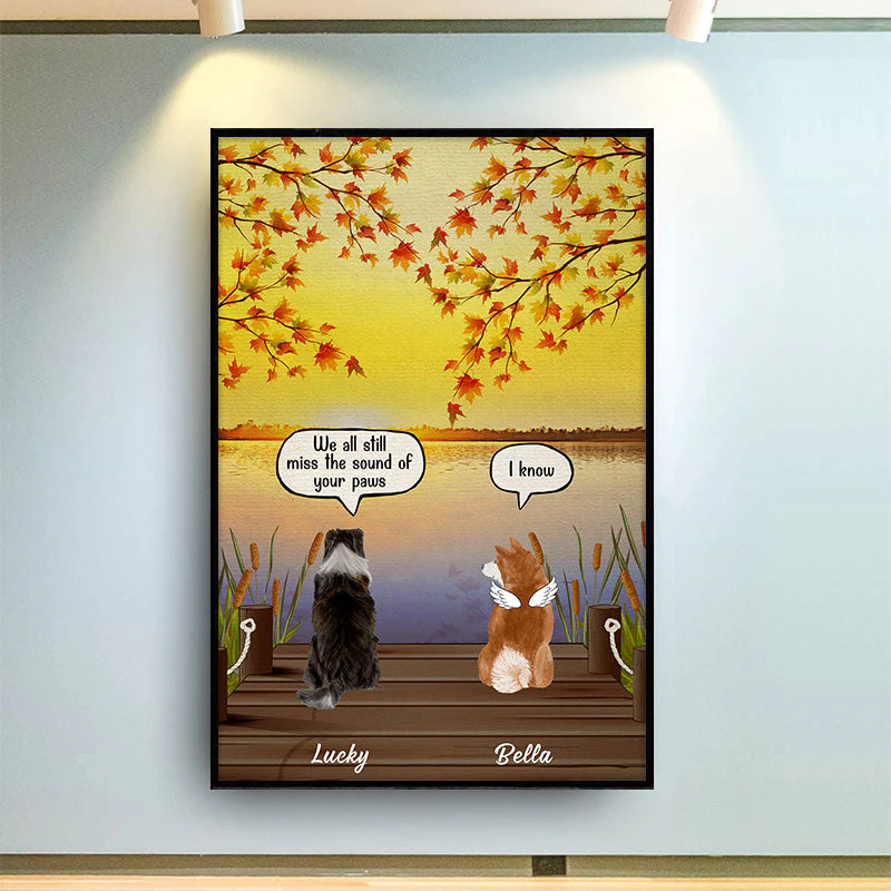 They Still Talk About You - Dog Memorial Gift - Personalized Custom Poster - Image 2