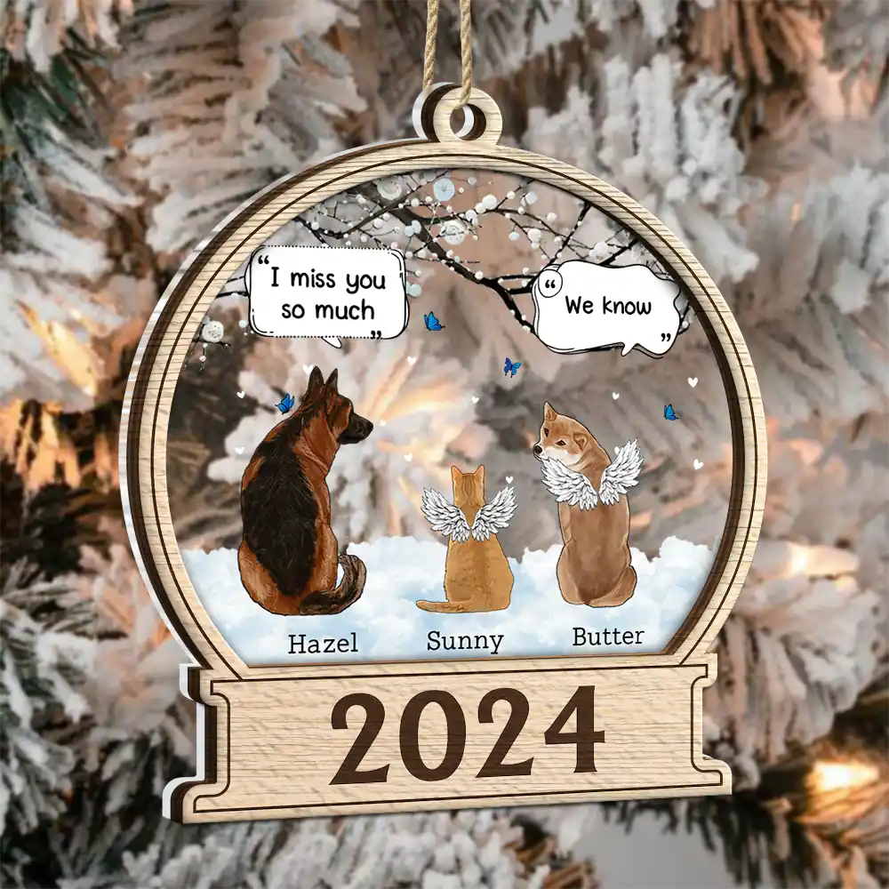 They Still Talk About You Memorial - Personalized 2-Layered Mix Ornament - Image 3