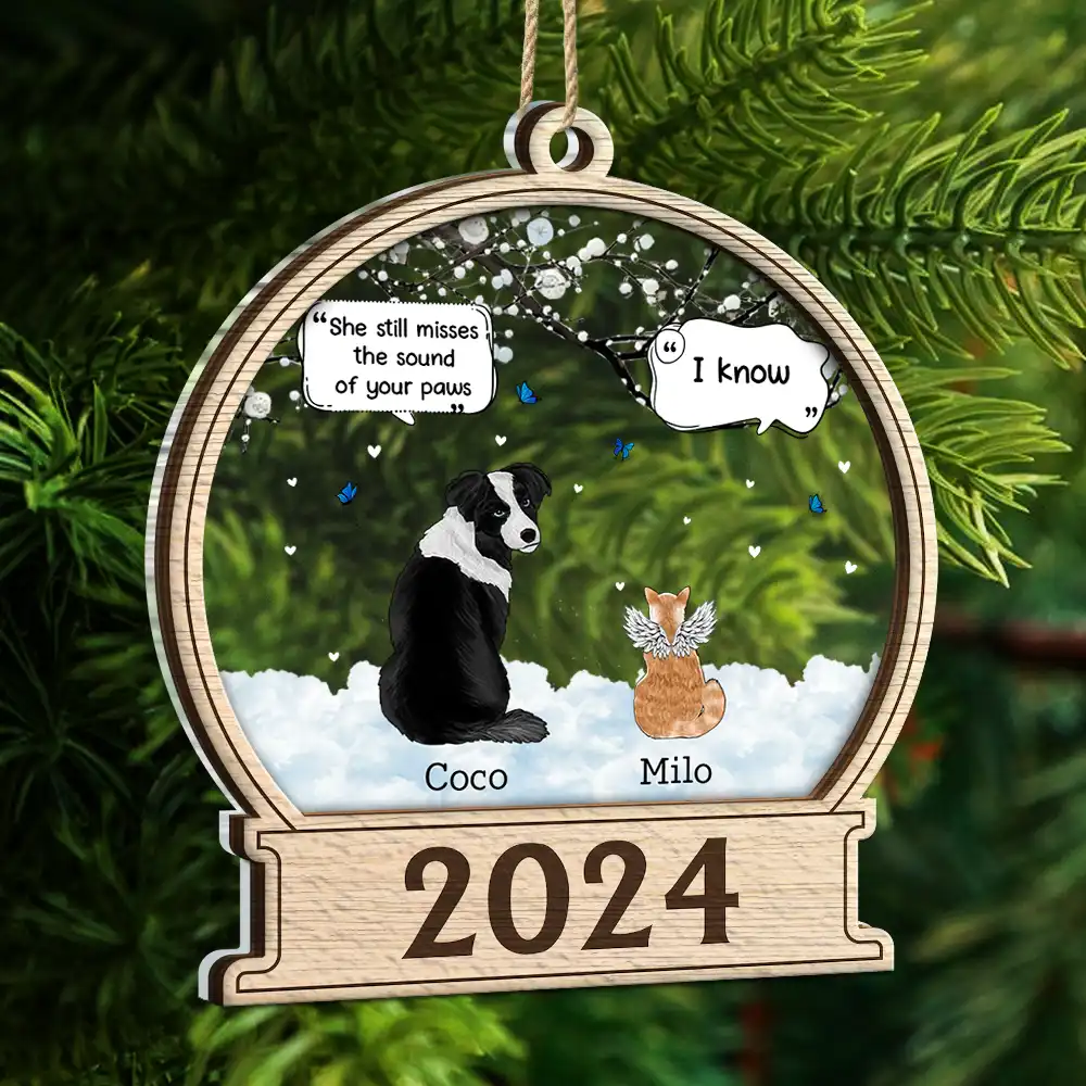 They Still Talk About You Memorial - Personalized 2-Layered Mix Ornament - Image 5