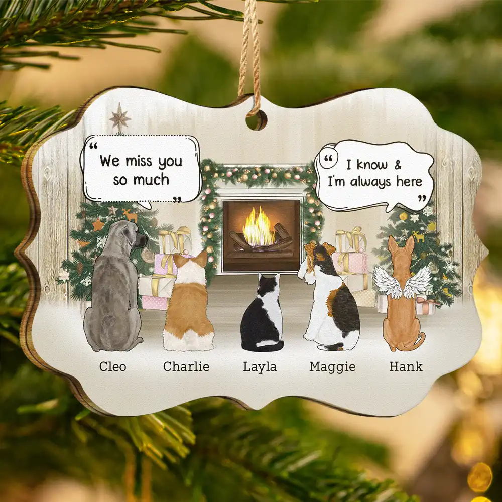 They Still Talk About You Memorial - Personalized Medallion Wooden Ornament - Image 3