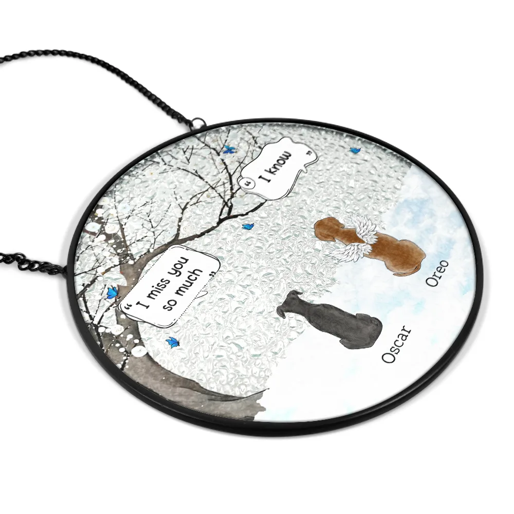 They Still Talk About You Memorial - Personalized Stained Glass Window Hanging Suncatcher - Image 2