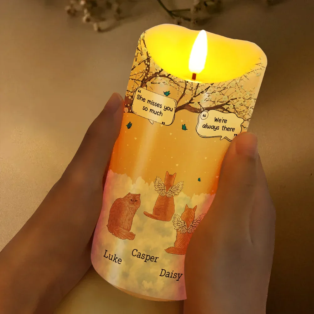 They Still Talk About You Memorial Pet Lovers - Personalized Flameless LED Candle - Image 3