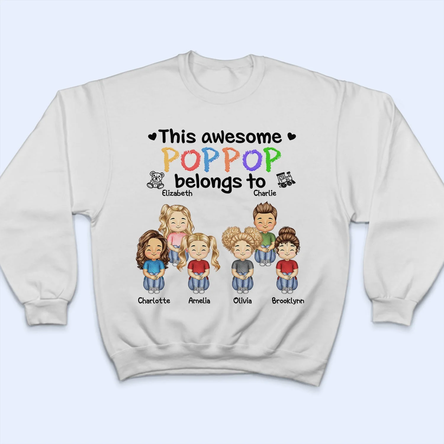This Awesome Daddy Mommy Belongs To - Birthday, Loving Gift For Mother, Father, Grandma, Grandpa - Personalized Custom T Shirt - Image 5