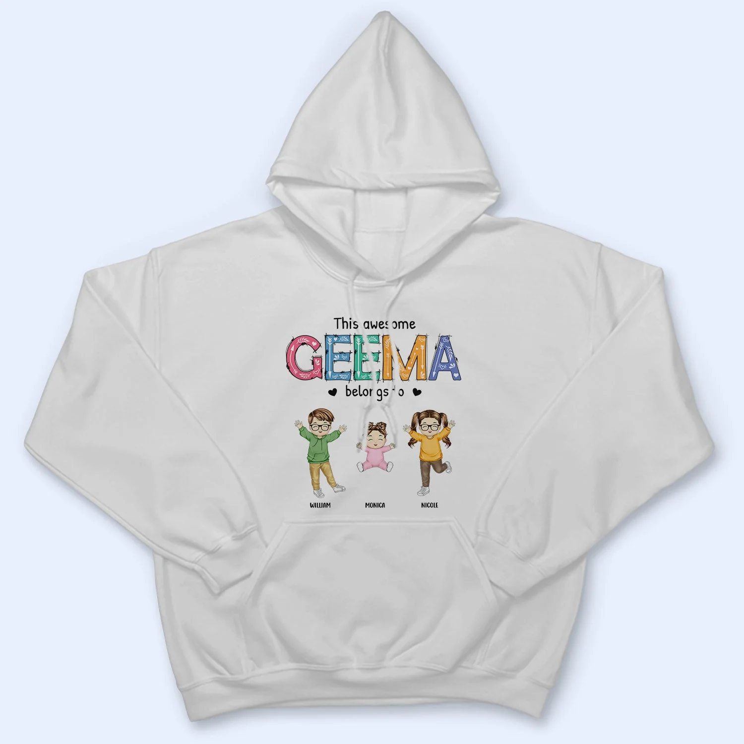 This Awesome Nana Belongs To - Gift For Mother, Grandma - Personalized T Shirt - Image 4
