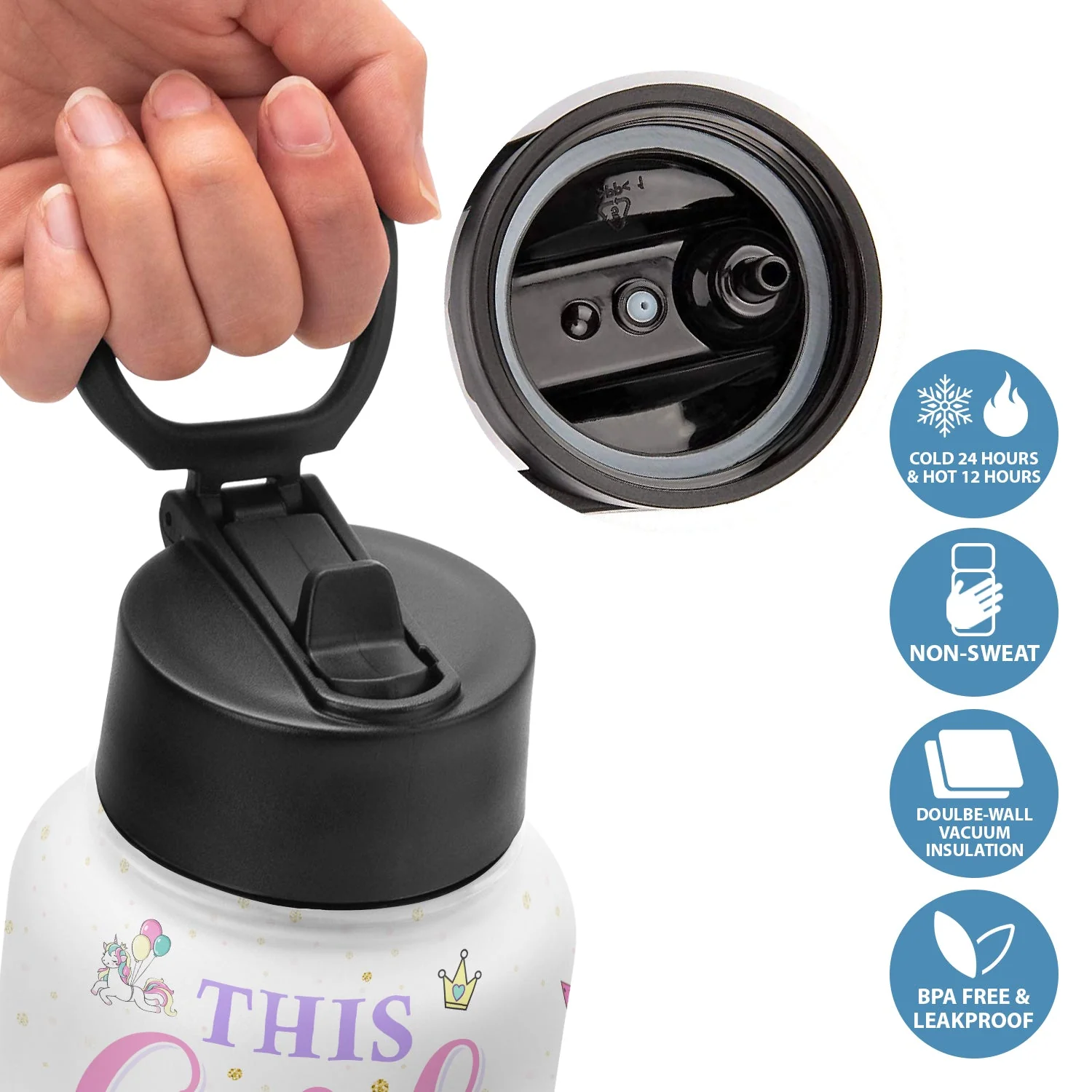 This Girl Boy Will Change The World - Gift For Kids, Back To School - Personalized Kids Water Bottle - Image 4