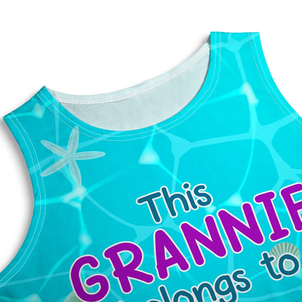 This Grandma Belongs To - Personalized Sleeveless Tank Dress - Image 5
