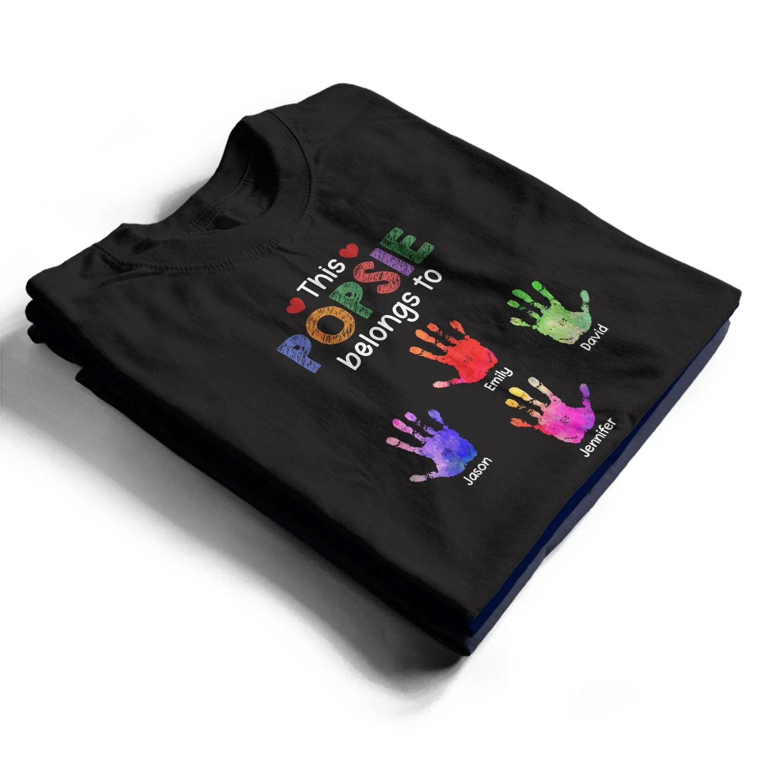 This Grandpa Daddy Belongs To - Gift For Dad, Father, Grandfather - Personalized T Shirt - Image 2