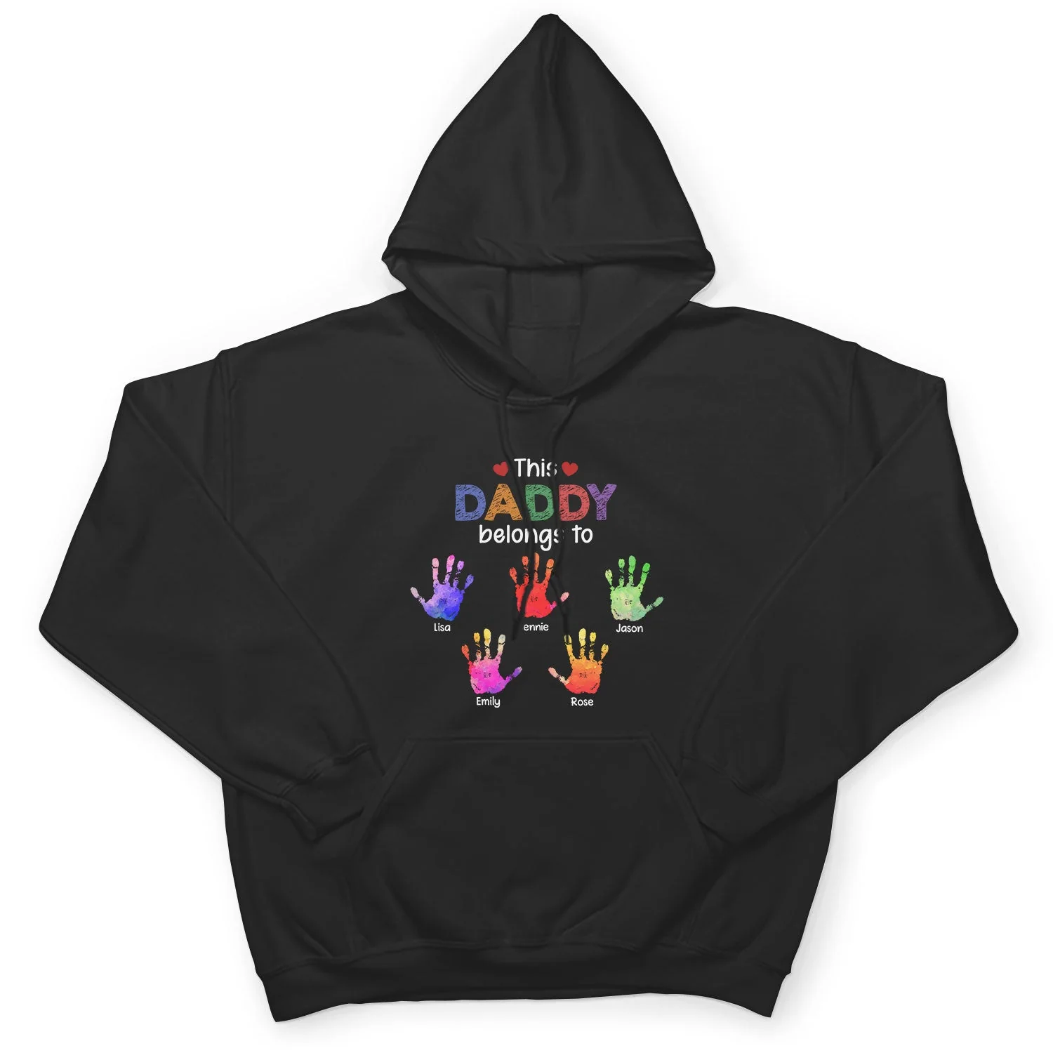 This Grandpa Daddy Belongs To - Gift For Dad, Father, Grandfather - Personalized T Shirt - Image 4