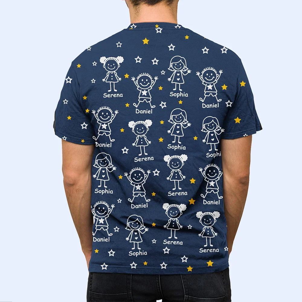 This Grandpa Grandma Belongs To Kids Pet - Personalized Full Print T Shirt - Image 6